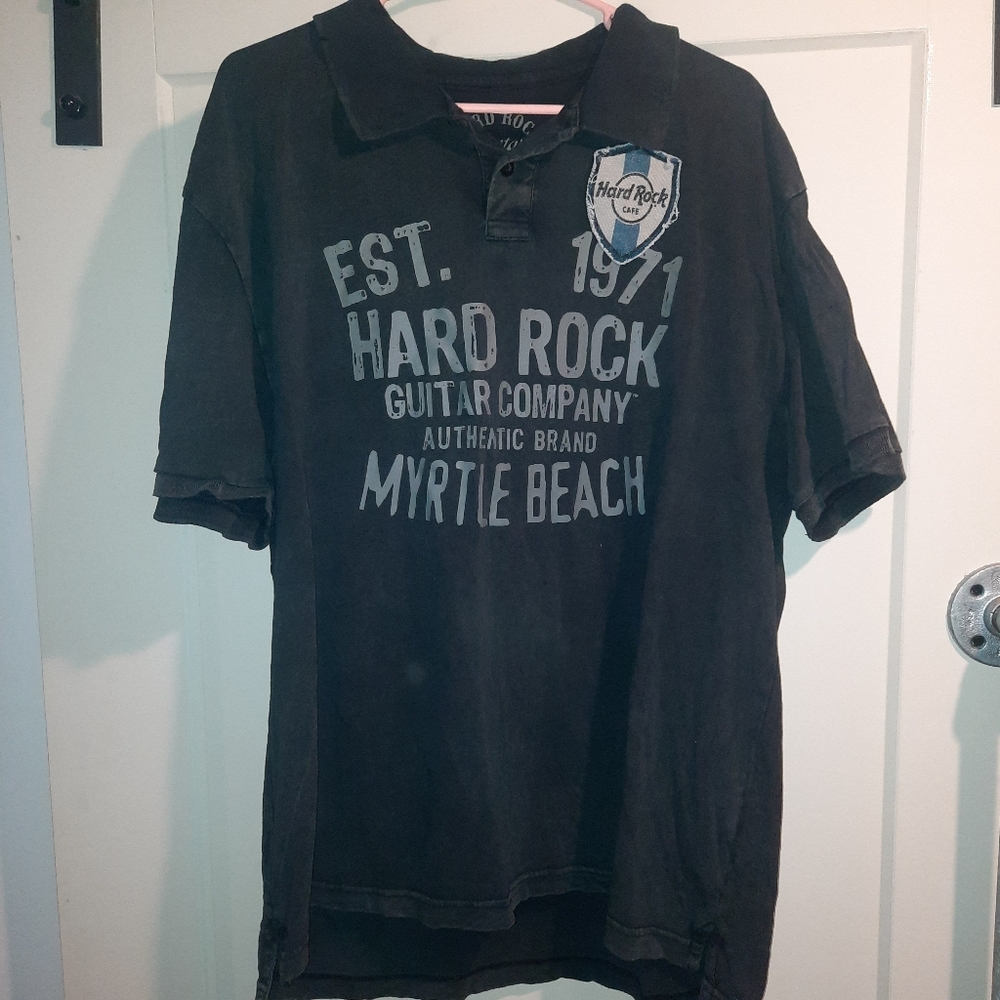 Hardrock Cafe Myrtle Beach collared shirt